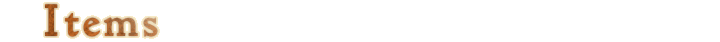 Items
